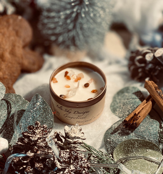 Gingerbread Crystal Candle